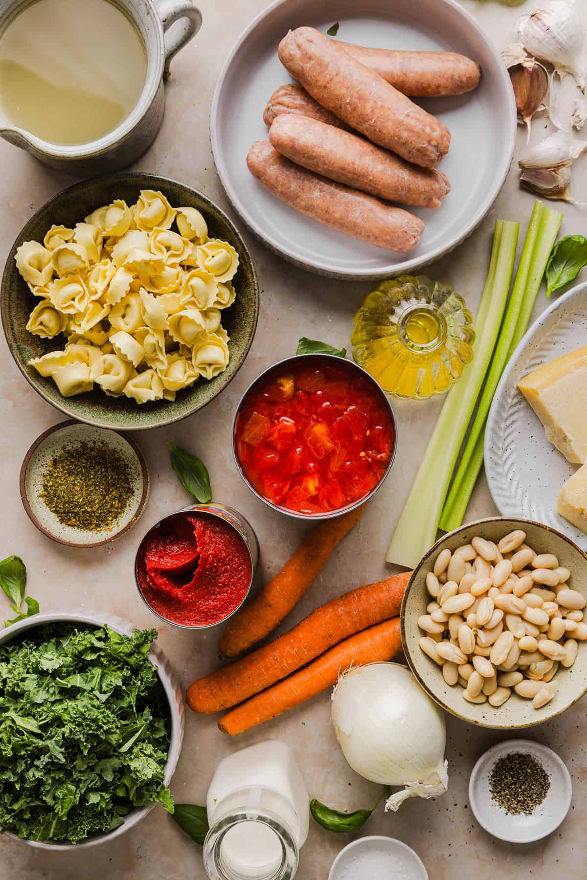 This Creamy Tortellini Soup is cozy, comforting and made with tender cheese tortellini, fresh veggies, herbs and a rich creamy broth. The perfect one pot meal that is both flavorful and satisfying!